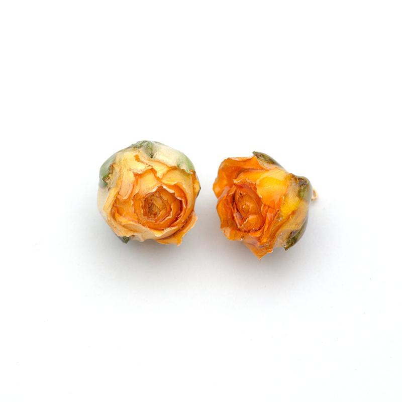 2 Pcs Real Rose Charms Set Rustic Natural Jewelry Making Material for DIY Earrings Boho Style Jewelry Crafting