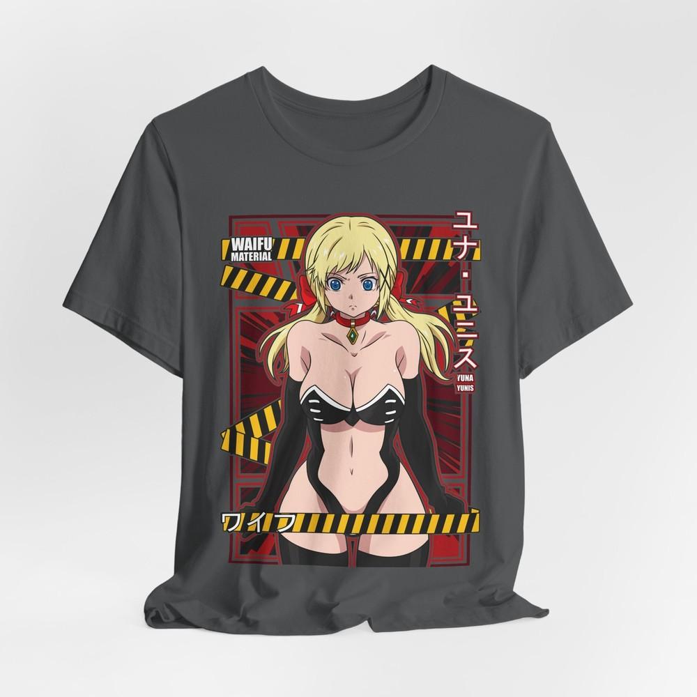Anime Blonde Waifu Illustration Tee | Anime Girl Graphic Tee XL