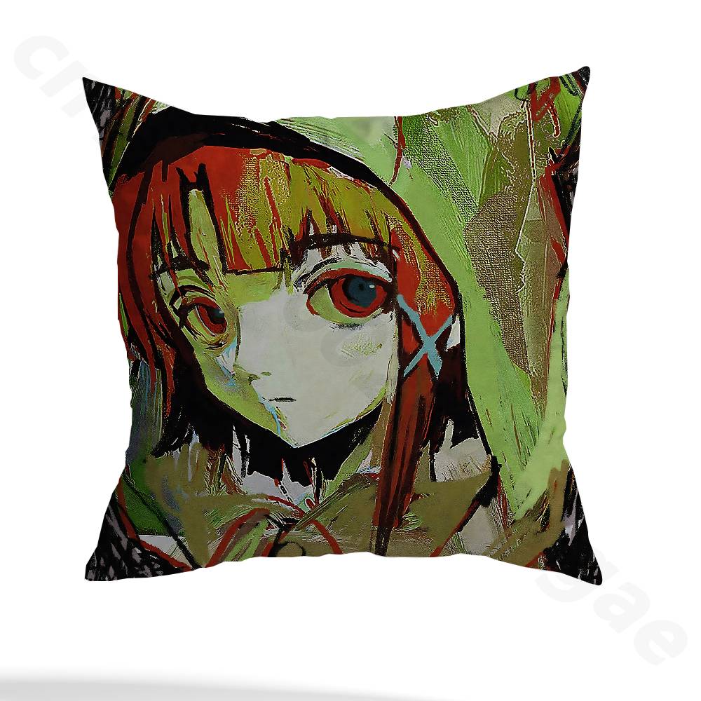 Serial Experiments Lain Pillow Case Sofa Living Room Bedroom Headboard Backrest Cushion Square Cushion Nap Time