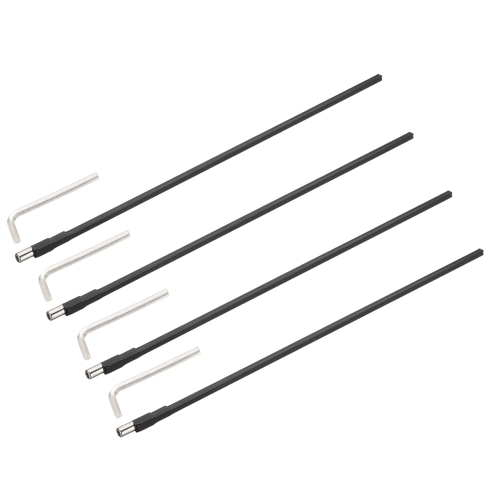 

uxcell Guitar Repair Rod, Guitar Truss Rod, Guitar 2-Way Rod, Thin, 4mm, with L-Wrench, for Instrument Repair, 460mm, Black, Pack of 4