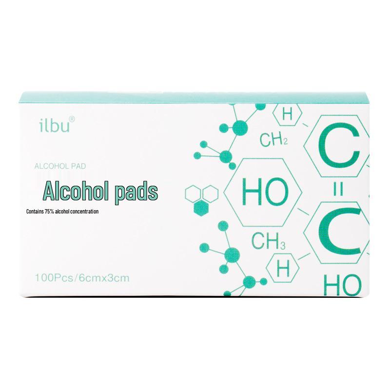 100-Piece 3x6cm Alcohol Swabs: Disposable Disinfection for Skin, Phones, Cutlery & More