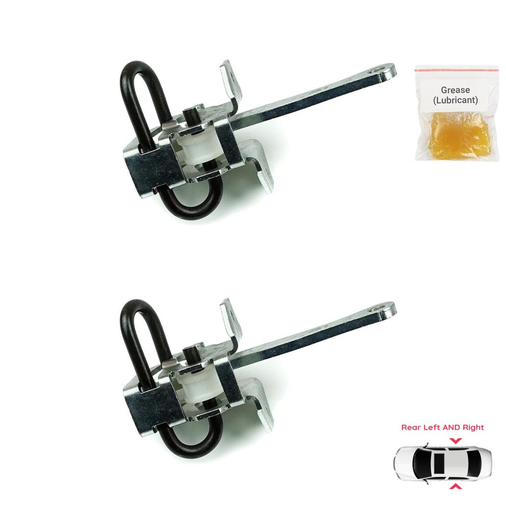 EDP1064-1 2 Pieces Rear Left AND Right Door Catch Hinge Brake Stop Check Strap Limiter Lever Arm for BMW 3 Series E36 1990-1999 51228165009