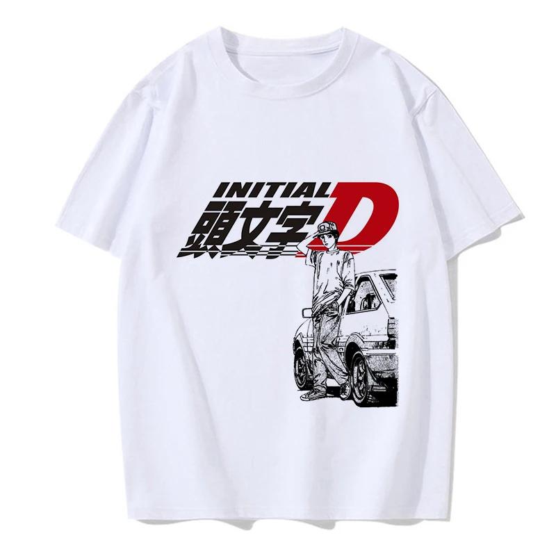 Japanischer Anime Cartoon Gothic Redsuns EU Größe Top Initial D T-Shirt Herren Grafik T-Shirt AE86 Lustig Harajuku Manga T-Shirt Herren