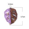 3 PCs/Lot Vintage Resin Wood Effect Leaf Pendants Wooden Plant Foil Charms For DIY Earring Charm Jewelry Making 3.7cm X 2.8cm