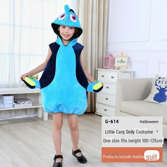 Multi-color Children's Great White Shark Costume - Marine Animal Performance & Finding Nemo Style