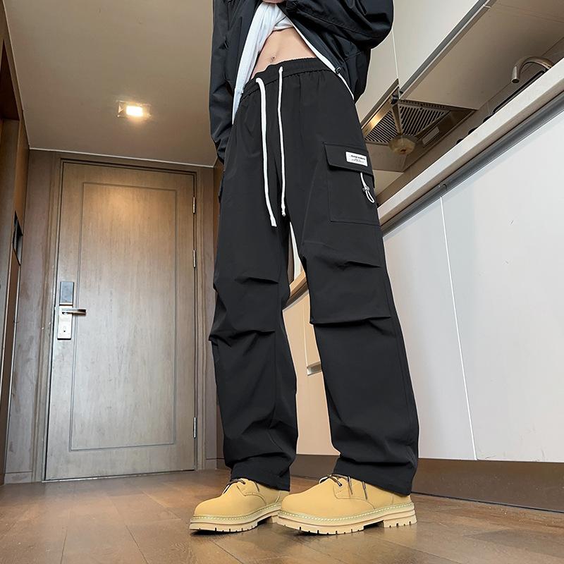 New Straight Overalls Men's Loose Multi-pocket Trendy Casual Pants Fashion Trousers