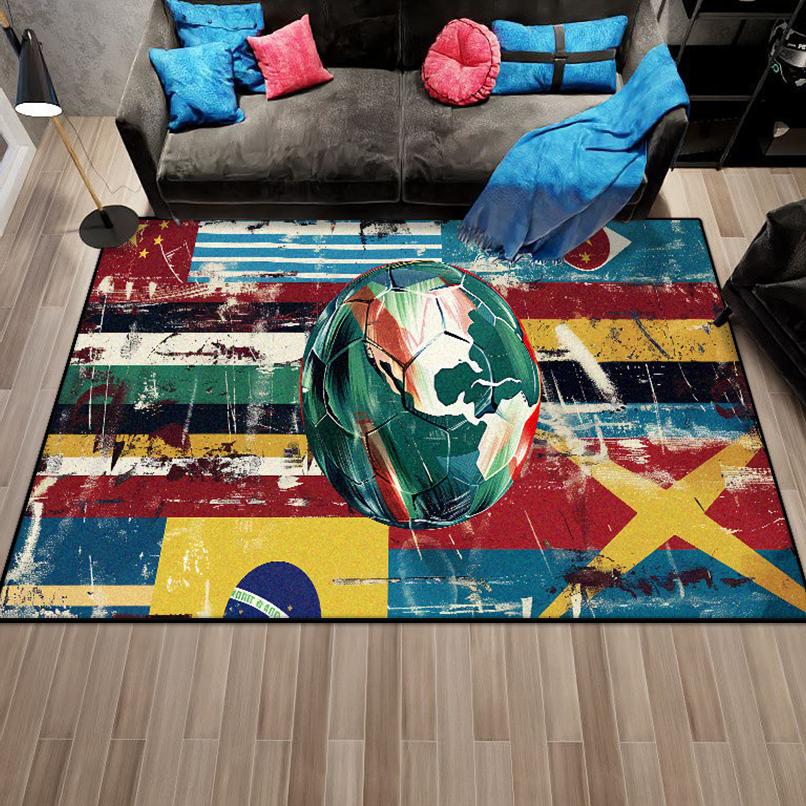 Modern Abstract Style Non-slip Live Room Rug Easy Cleaning Soft Room Decor Lounge Carpet Washable Coffee Tables Mat Customizable