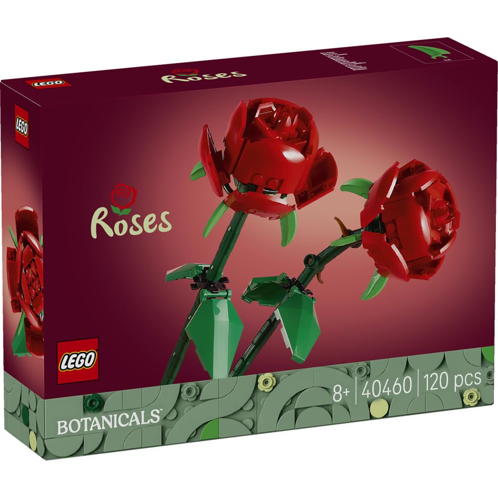 LEGO Botanical Rose Toy - Birthday Present, Building Blocks, for Girls, Boys, Children Ages 8, 9, 10, Elementary School Students, Flower Bouquet, Arti
