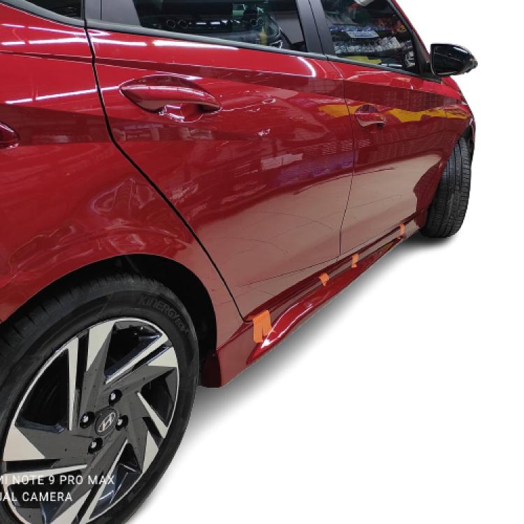 

For Hyundai I20 (2014 To 2020) Side Skirt Set (plastic) - Body Kit Chrome Lamp Spare Parts Extension Diffuser Spoiler Bumper Car