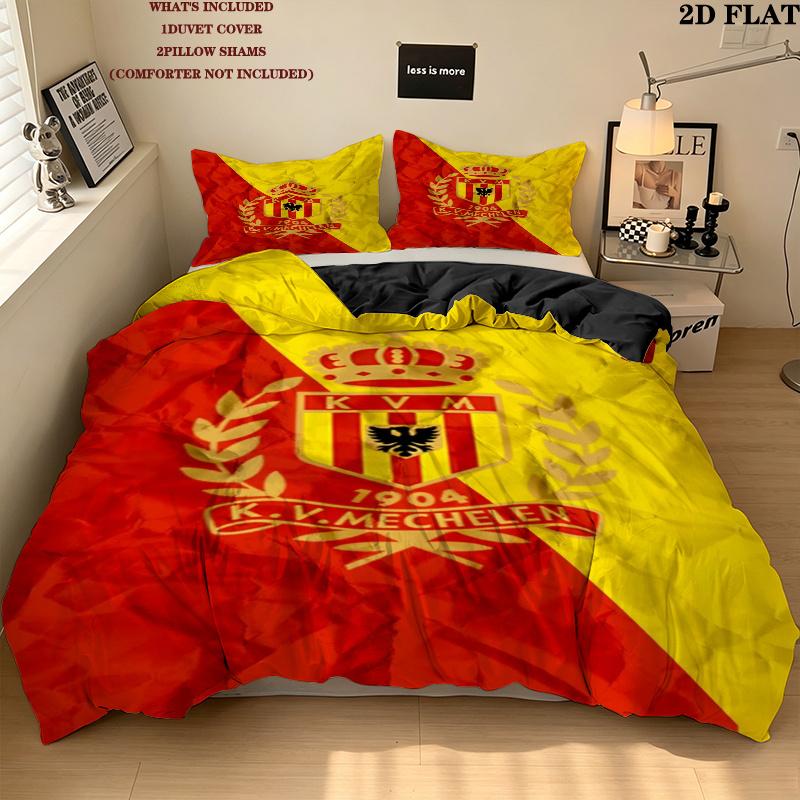 Kv Mechelen Pattern Bedding uilt Set uilt Cover Pillowcase Home Decoration Birthday Gift (1 * duvet cover + 2 * pillowcase without core)