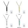 Breathing Necklace with Filter Cotton Titanium Steel Pendant Wear Resist Mindfulness Necklace for Smoking Cessation Tool