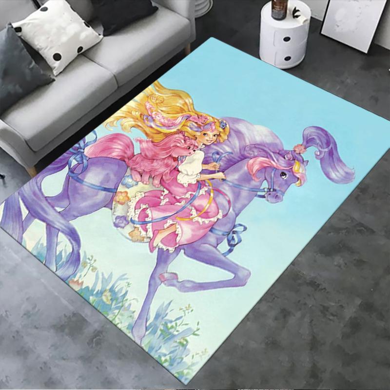 2025 New Lady Lovely Locks Carpet Rug for Living Room Bedroom Home Sofa Decoration,Kids play Non-slip Floor Mat 63