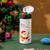 350ml Christmas Stainless Steel Insulation Cup Santa Claus Elk Red Holiday Bouncing Cup Student Cartoon Water Bottle Xmas Gift