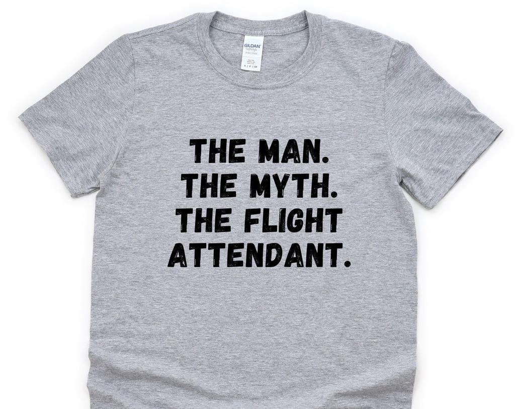 Funny Flight Attendant T-Shirt: Super Soft Crew Gift