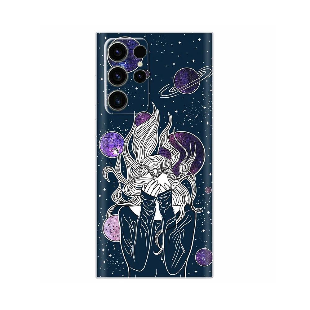 For Samsung S24 Ultra Case Soft Silicone Painted Phone Cover For Samsung Galaxy S24 Ultra S24+ Plus S24 FE Cases Coque Funda Bag