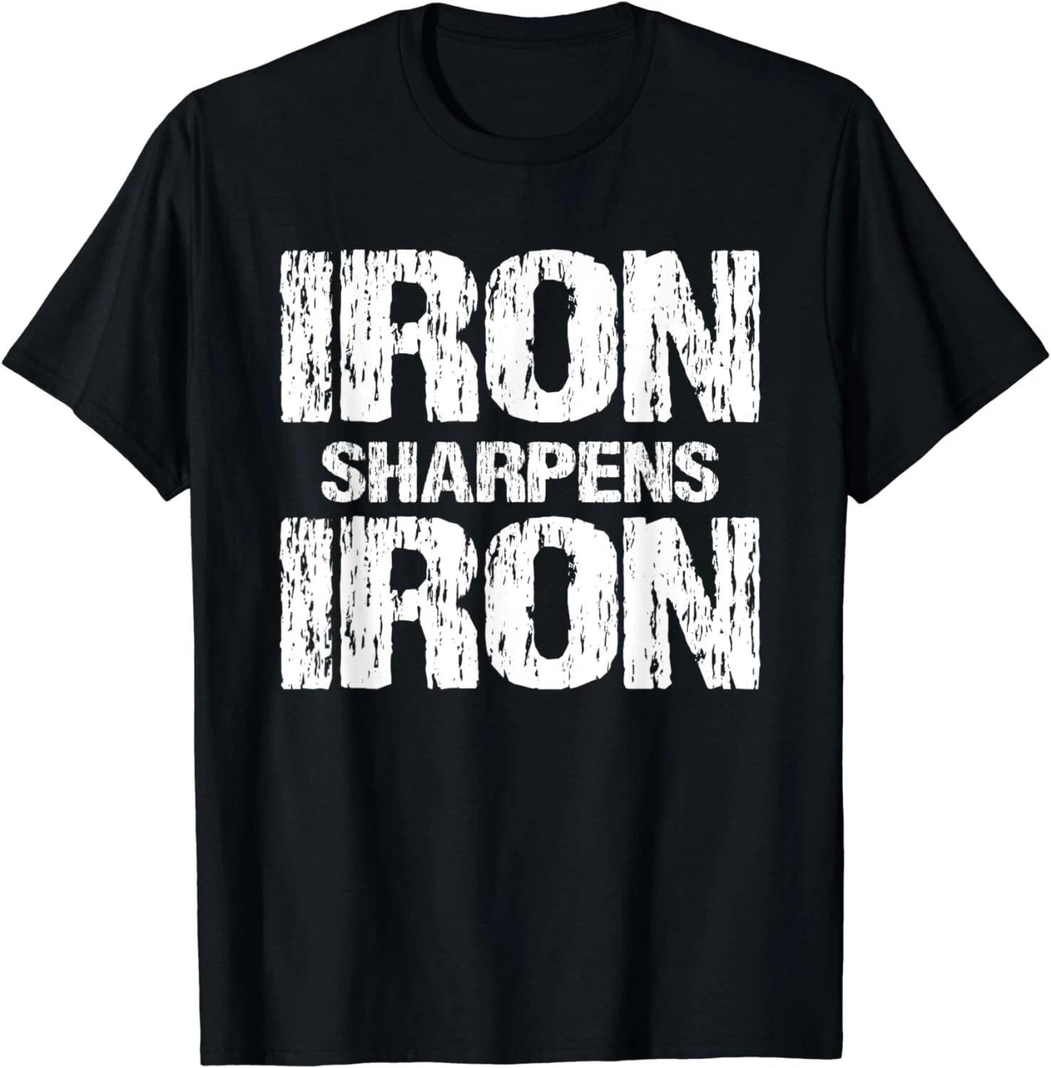 Iron Sharpens Iron | Chris Workout Iron Sharpens Iron Gift Unisex T-Shirt S