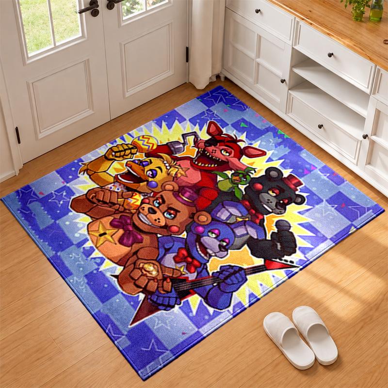 Five nights at freddy Carpet Door Mat for Living Room or Bedroom Protective Mat Under Chair Office Decoration Christmas Gift Birthday Present