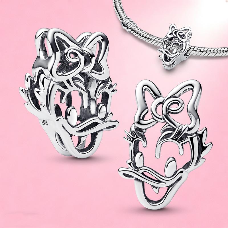Echte Koperen Kralen Winnie de Poeh Belle en het Beest Frozen Bedeltjes Passend voor Armbanden Kettingen Hangers Sieraden voor Vrouwen Ontwerp