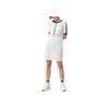 Fila Embroidered Logo Color Block Sports Casual Short Sleeve Dress Women Dresses White F11W111314F-WT