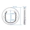 Pet Cat Dog Door Transparent 4 Way Locking Cat Doors Pet Door Cat Kennel Pet Door for Cats Small Dogs Puppy Access Hole Supplies
