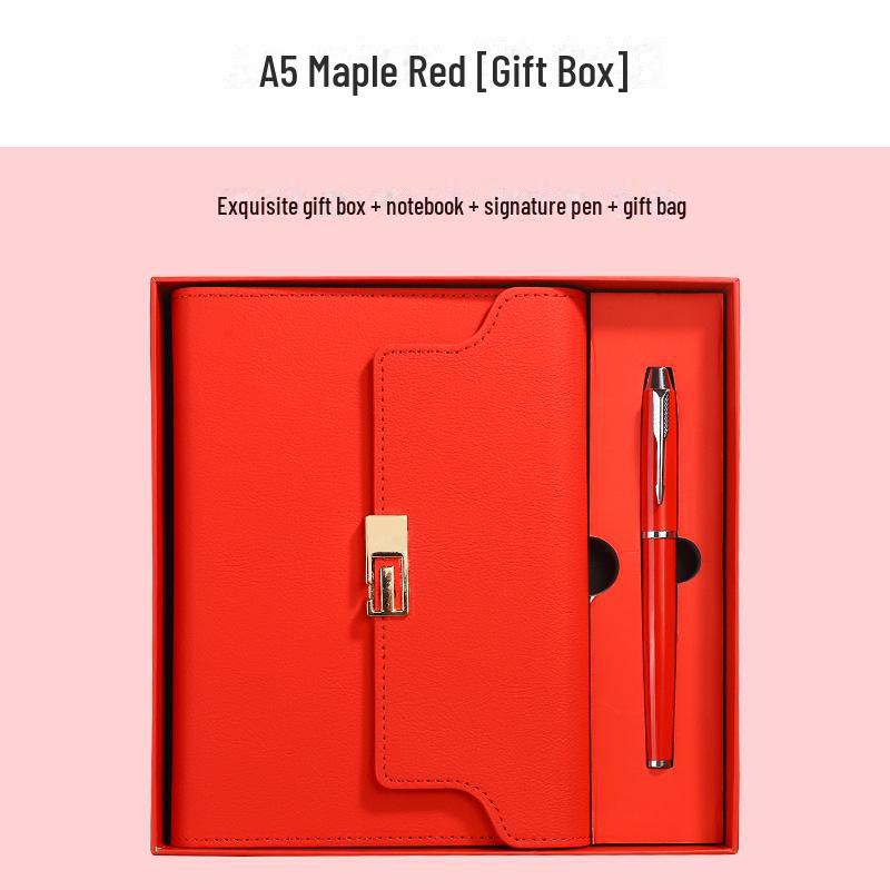 

Подарочный набор из блокнота и термоса формата А6 из искусственной кожи с возможностью персонализации страниц для записей встреч