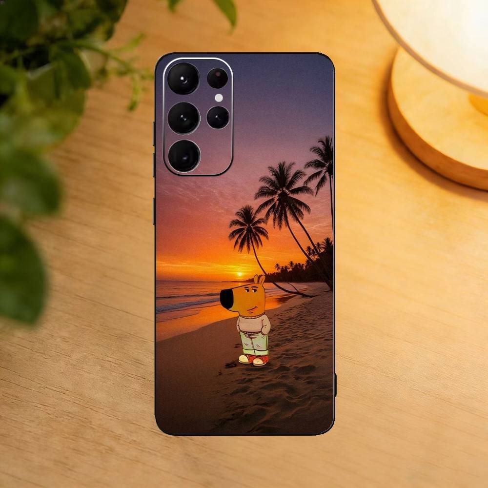 I Am Just a Chill Guy Phone Case For Samsung S25,24,23,22,30,21,10,9,Ultra,Plus,Lite Soft Black Case