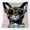 Hipster Fashion Animals Tiger Giraffe Highland Cow Cat Leopard Poster Print Decorative Cushion Cover Pillow Case