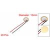 uxcell Piezo Disc Pickup Diameter 10mm Transducer Buzzer for CBG Guitars, Pack of 20
