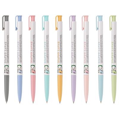 XENO Sloppy Lunny 0.5mm Slim Ball Point Pen Dozen Box 12 Pcs, Made In Korea