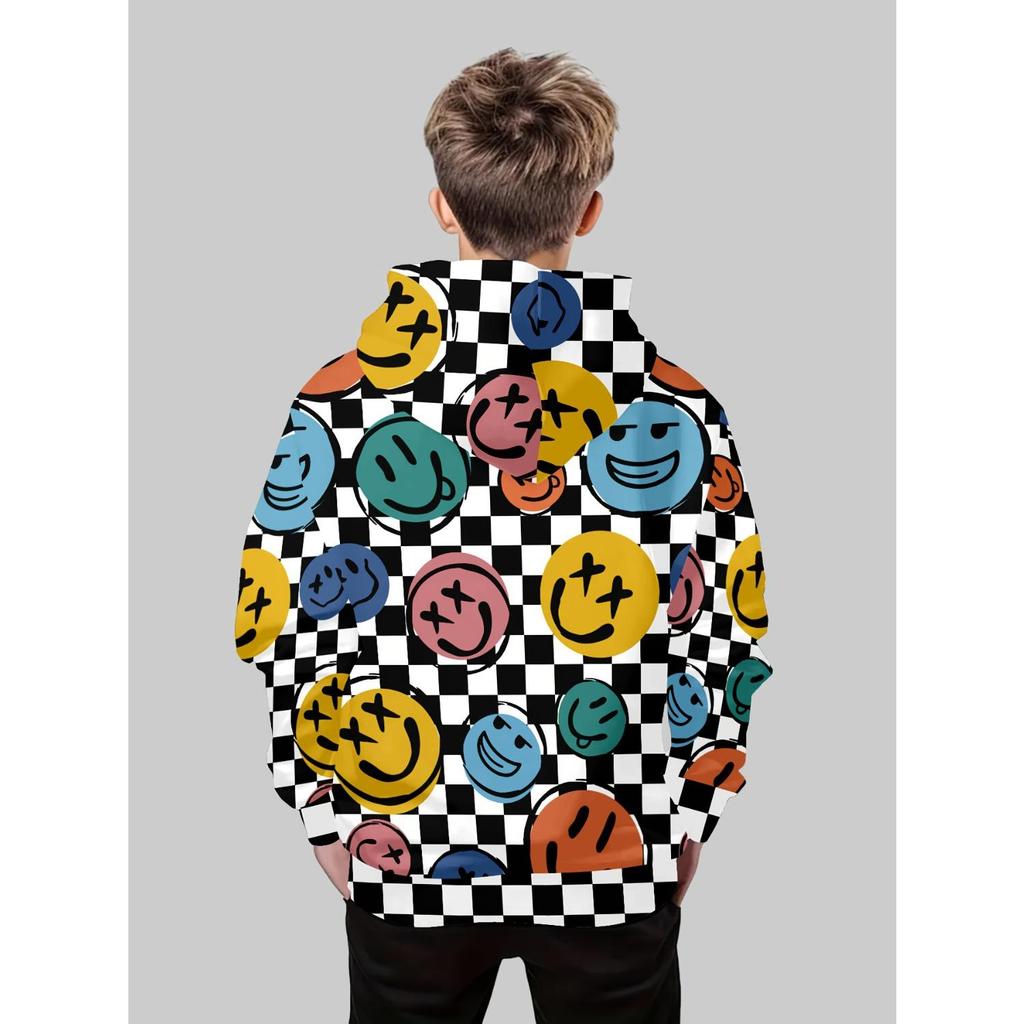 Children's Outdoor Fashionable Hoodie Autumn and Winter New Hooded Men's and Women's Casual Pullover