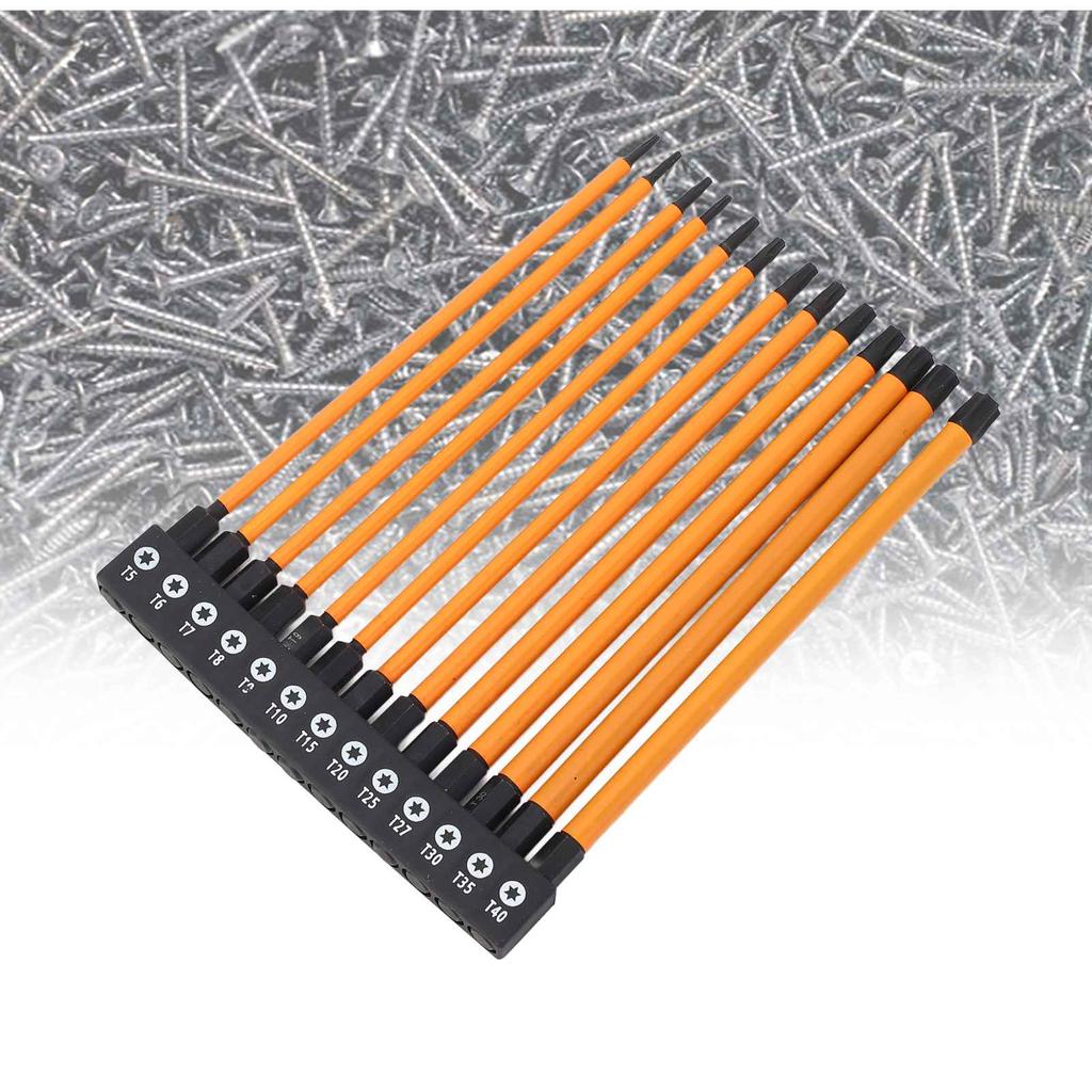 Set biți șurubelniță cu coadă hexagonală 150mm 14in Oțel aliaj S2 T5 T6 T7 T8 T9 T10 T15 T20 T25 T27 T30 T35