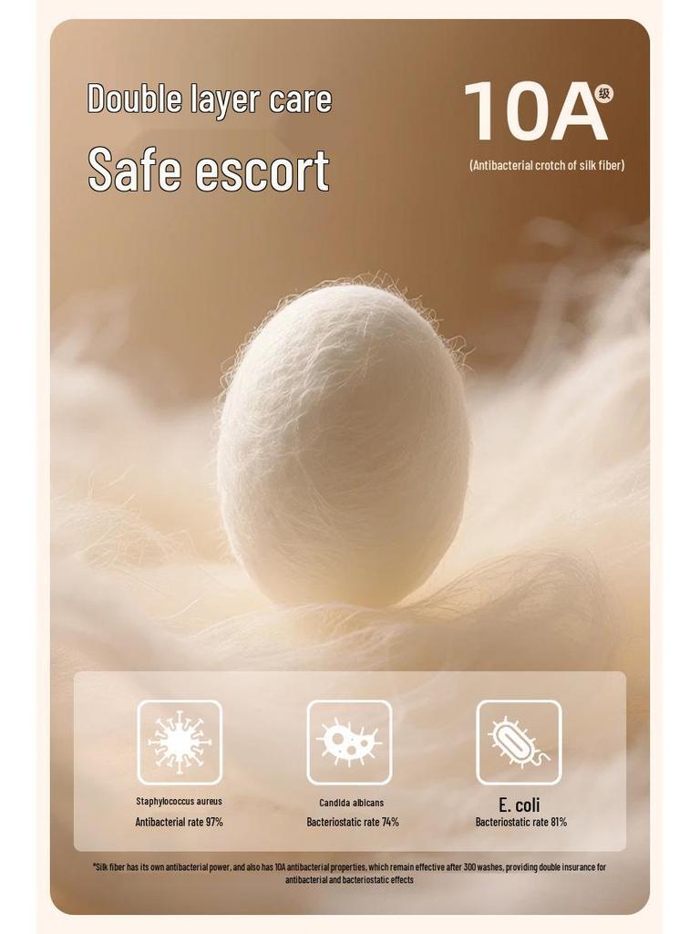 High-Waisted Seamless Jelly Tummy Control Panties - Women's Slimming, Hip-Lifting, Antibacterial Mulberry Silk, Light Shaping