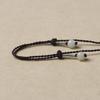 Refined Hand-Woven Hetian Jade Adjustable Necklace with Purely Handmade Cord