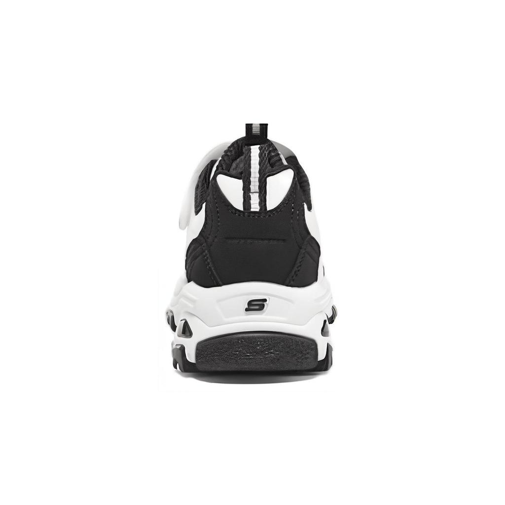 Skechers DLites Comfortable Versatile Low-Top Casual Shoes Kids Sneakers Black White 319002L-WBK