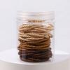 50Pcs/Box Simplicity Hair Band High Elasticity Rubber Band for Women Durable Hair Rope Canned Headband High Ponytail Hair Ties