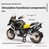 1:12 Bmw Motorcycle Alloy Model With Inertia Control For Collectors