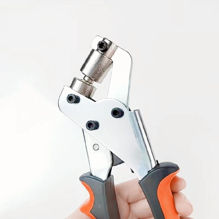 Grommet Tool Kit Eyelet Plier,Handheld Puncher Set with 120pcs 3/8inch (10mm) Grommets, Manual Eyelet Kit