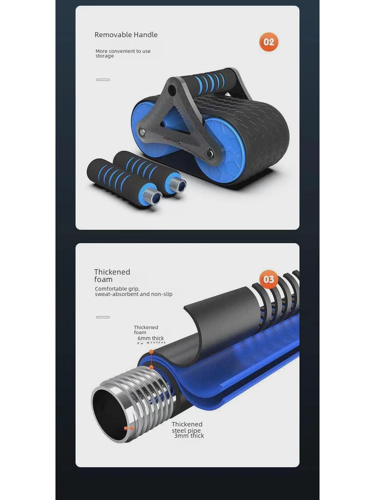 Automatyczne odbicie podwójne koło brzuszne dla mężczyzn i kobiet fitness