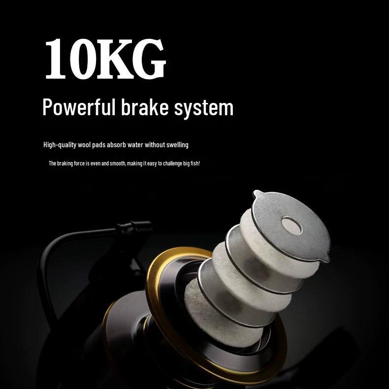 Mulineta HE Complet Metalică pentru Lansări Lungi, pentru Pescuit la Momeală Artificială și Pescuit Marin