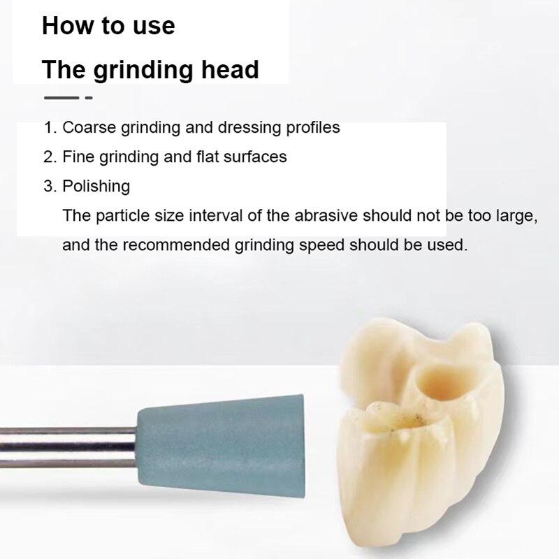 Dental Composite Silicone Polisher Ceramic Porcelain Teeth Polishing Tool For Low-Speed Handpiece Contra Angle/Right Angle