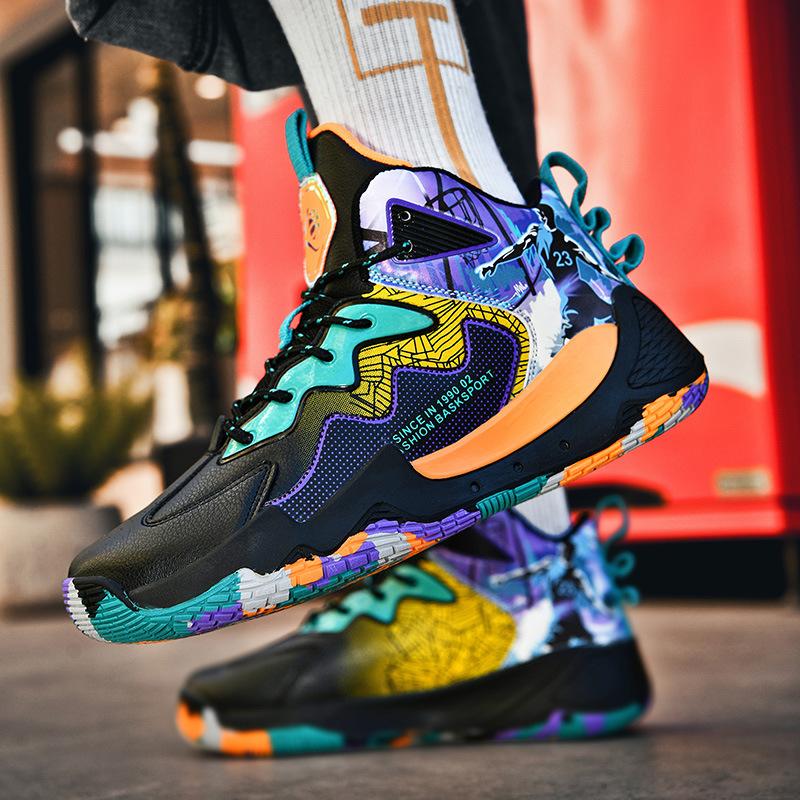 2025 Basketball Shoes Men's New Autumn and Winter Leather Wear-resistant Non-slip High-top Owen Youth Children's Men's and Women's Sports Shoes
