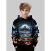 Autumn Comfortable Sports Leisure Long Sleeved Pullover Hooded Sweatshirt Children Christmas Series Loose Versatile Pocketless 3d Hoodies