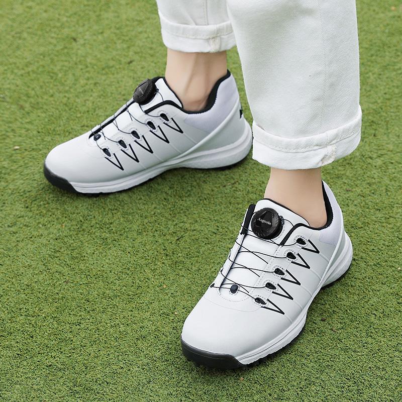 Golf Shoes Casual Sports Shoes Business Grass Waterproof Golf Shoelace Spikes Large Size Golf Shoes