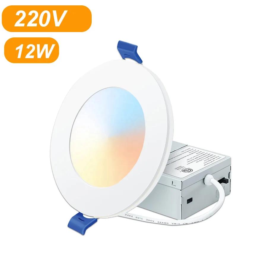 9W 12W LED Downlight 3 Modes 110V 220V Recessed In Led Ceiling Downlight Light Cold Warm White Lamp Living Room Bedroom Decor