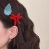 1pc/2pcs/4pcs  New Angry Hair Clip Novelty Duckbill Clip Crochet Yarn Headband Side Clip