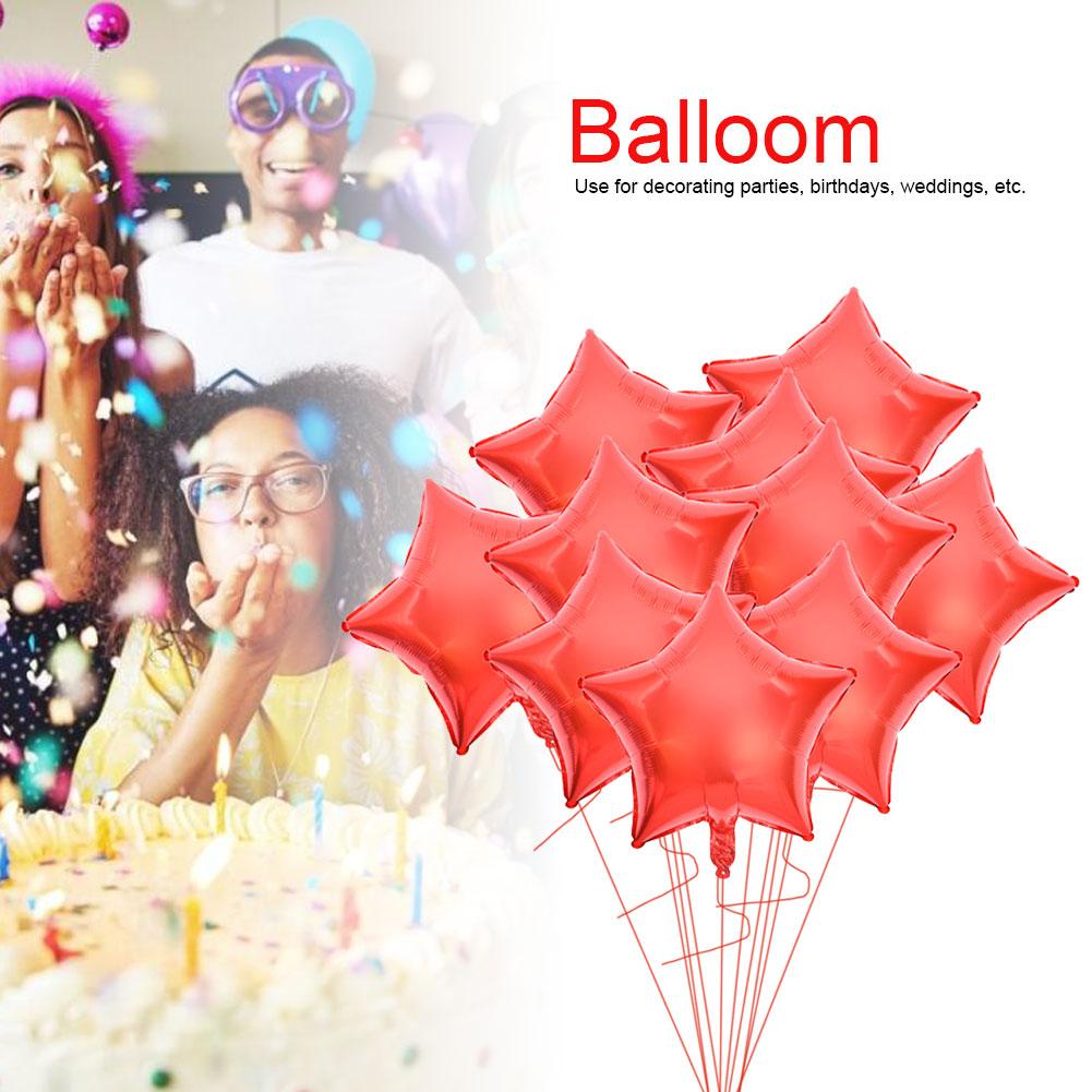 10pcs 10 Aluminum Foil Balloons Party Wedding Birthday Decor