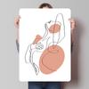 Abstract Line Art Woman Sign Abstract Art Poster Modern Home Decoration Living Room Bathroom Decor Vintage Metal Plate Retro