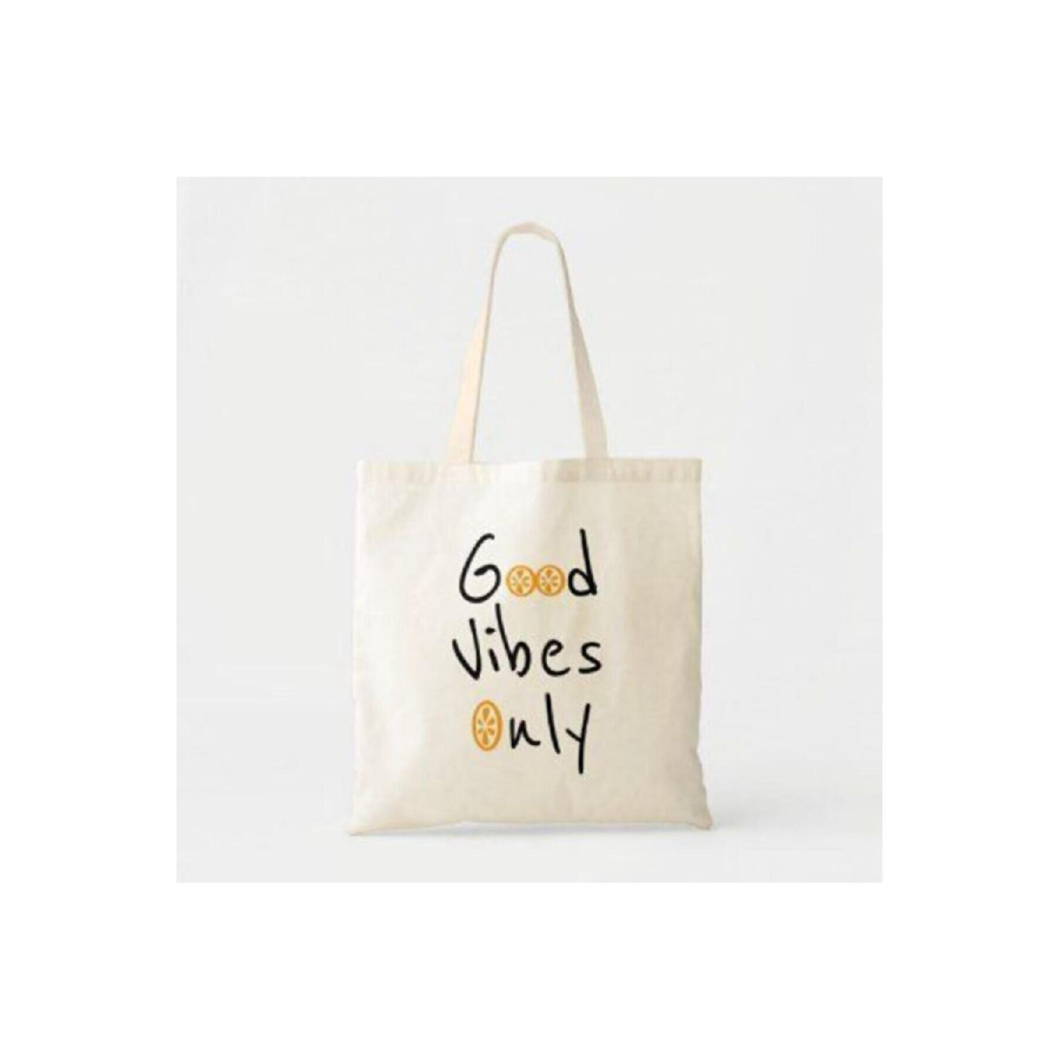 

Плечо Good Vibes Only с принтом из необработанной ткани Standart кремовый