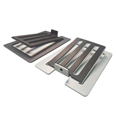 Adjustable Tilts Metal Stands For 2-3Inch Computer Speakers Heavy Duty Construction With Vibration Absorption