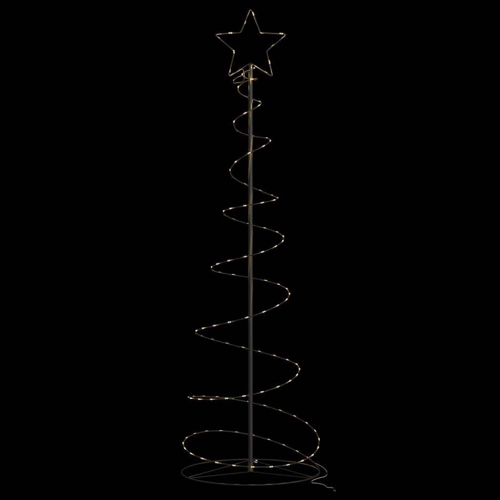 Vidaxl Stożkowa Choinka Z Lampek, 120 Ciepłych Białych Led, 180 Cm
